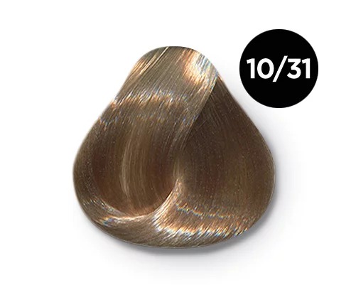 Перманентная крем-краска для волос OLLIN COLOR 10/31 светлый блондин золотисто-пепельный