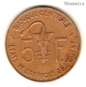 Западная Африка 5 франков 1977
