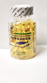 Капсулы Рыбий жир baihekang brand fish oil softgel 100 капсул, Омега-3: DHA и EPA, Китай