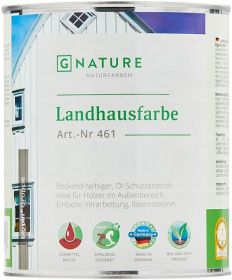 Краска Укрывная Gnature 461 Landhausfarbe10л 461 Белый для Защиты, Обновления Деревянных Фасадов.