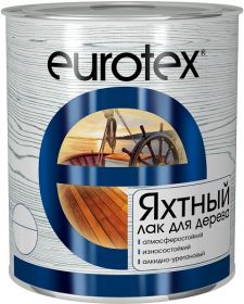 Лак Яхтный Eurotex 2л Алкидно-Уретановый Глянцевый для Внутренних и Наружных Работ / Евротекс