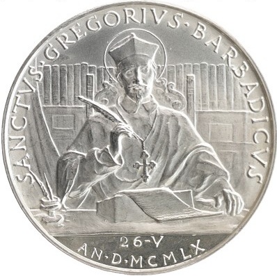 1 скудо медаль 1960 Ватикан Святой Иоанн XXIII PROOF Редкость