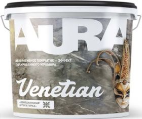 Декоративная Штукатурка Венецианская Aura Dekor Venetian 8кг с Эффектом Полированного Мрамора / Аура