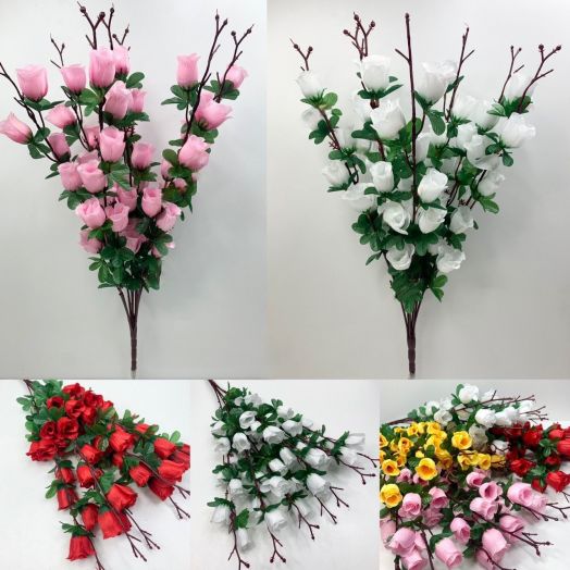 Искусственные цветы, упаковка 10 букетов 35259