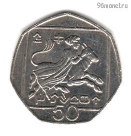 Кипр 50 центов 1991