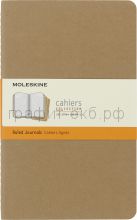 Книжка зап.Moleskine Large Cahier линейка бежевая QP416