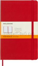 Книжка зап.Moleskine Large Classic линейка красная QP060R