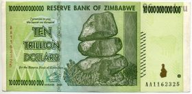 Зимбабве 10.000.000.000.000 долларов 2008