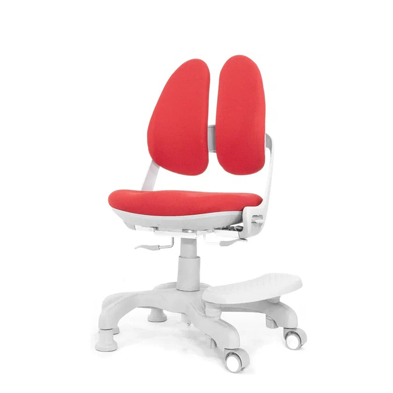 Детское ортопедическое кресло Falto Kids Duo с подножкой (Красное)