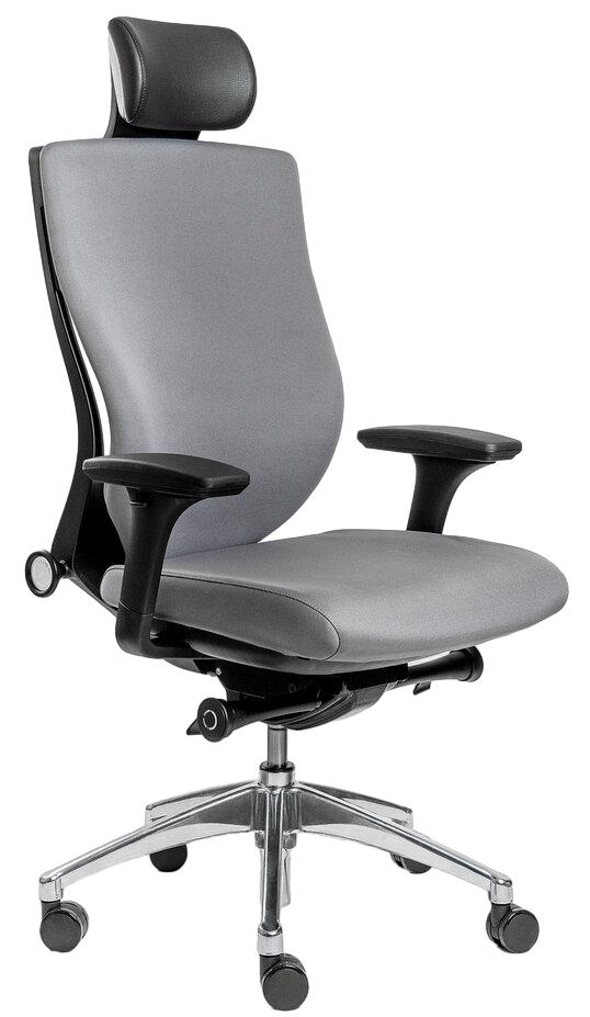 Офисное эргономичное кресло Trium (Спинка: серый. Сиденье: серый)