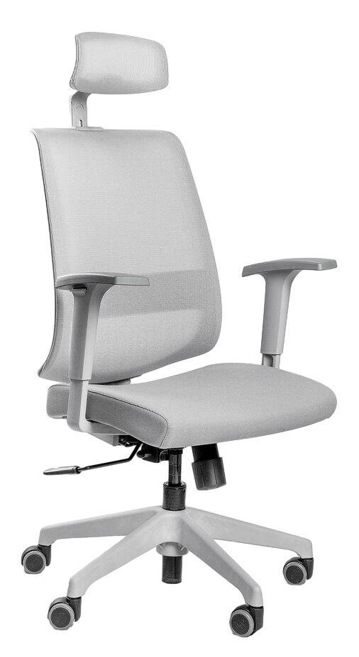 Офисное эргономичное кресло Neo (спинка серая, сидение серый)