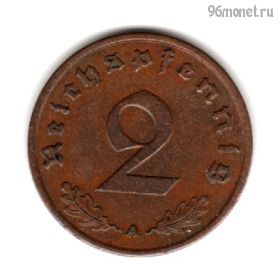 Германия 2 пфеннига 1939 А