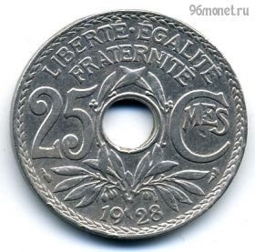 Франция 25 сантимов 1928