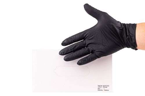 Нитриловые перчатки XL черные, Disposable nitrile gloves XL black