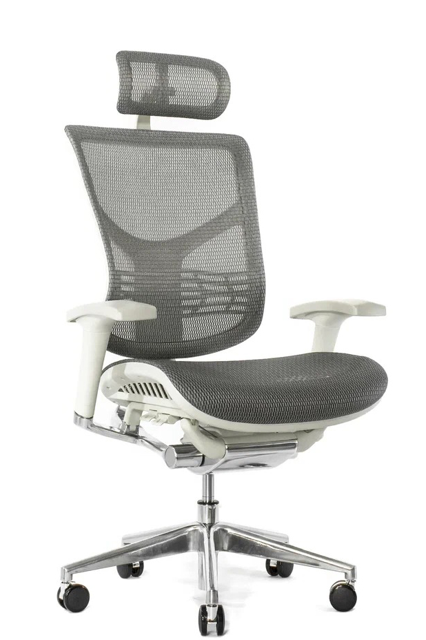 Эргономичное сетчатое кресло Star (сетка серая / каркас серый)