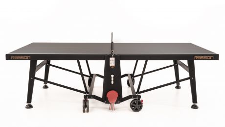Теннисный стол складной для помещений RASSON PREMIUM T01 Indoor (274 х 152,5 х 76 см, черный ясень) с сеткой