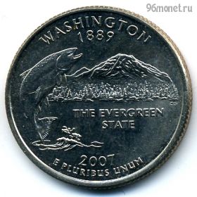 США 25 центов 2007 D Вашингтон