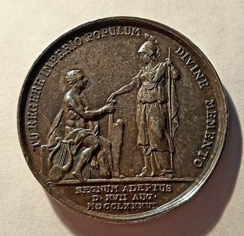 медаль 1 талер 1786 Пруссия AUNC Редкость