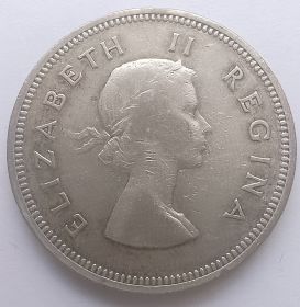 Королева Елизавета II 2 шиллинга (флорин) Южная Африка 1958