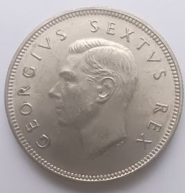 Король Георг VI 2 шиллинга (флорин) Южная Африка 1952