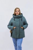 Зимняя женская куртка еврозима-зима 2876 [бирюзовый]