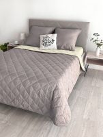 Комплект постельного белья с одеялом New Style КМ-005 крем-кофе [крем-кофе]