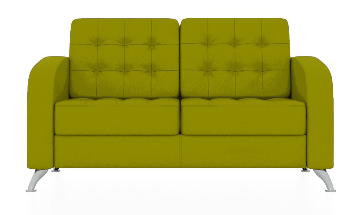 Двухместный диван Рольф (Цвет обивки жёлтый/оливково-жёлтый)