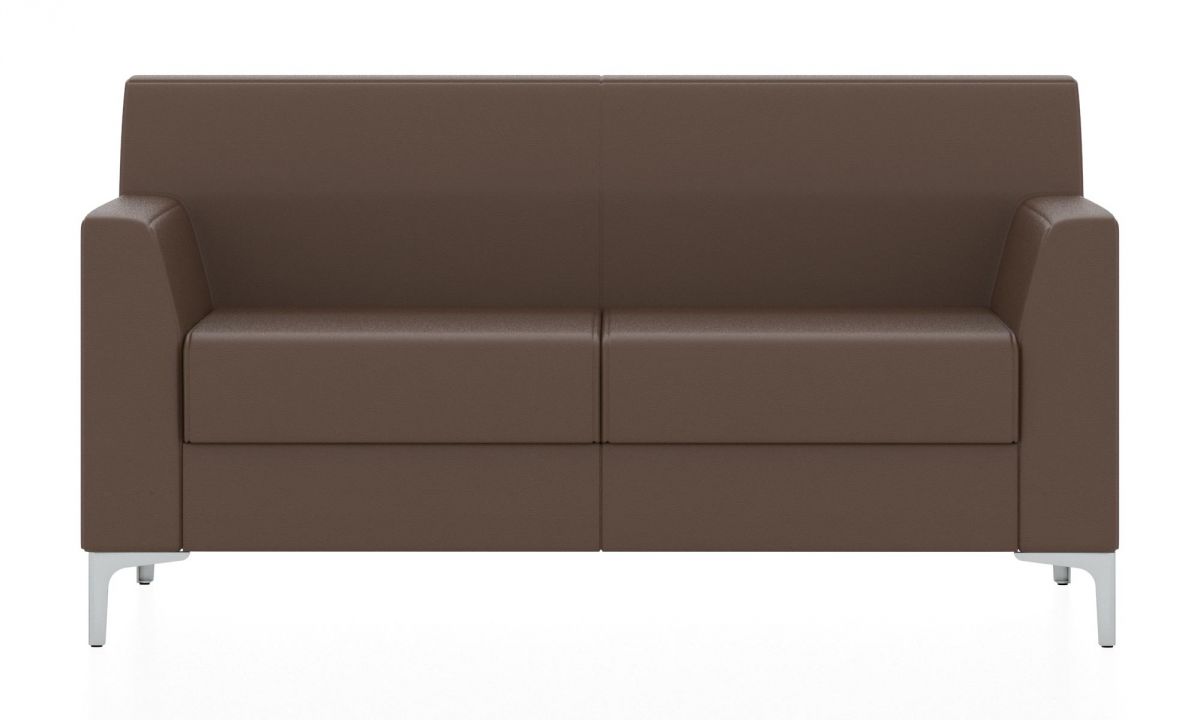 Двухместный диван Смарт (Цвет обивки коричневый)