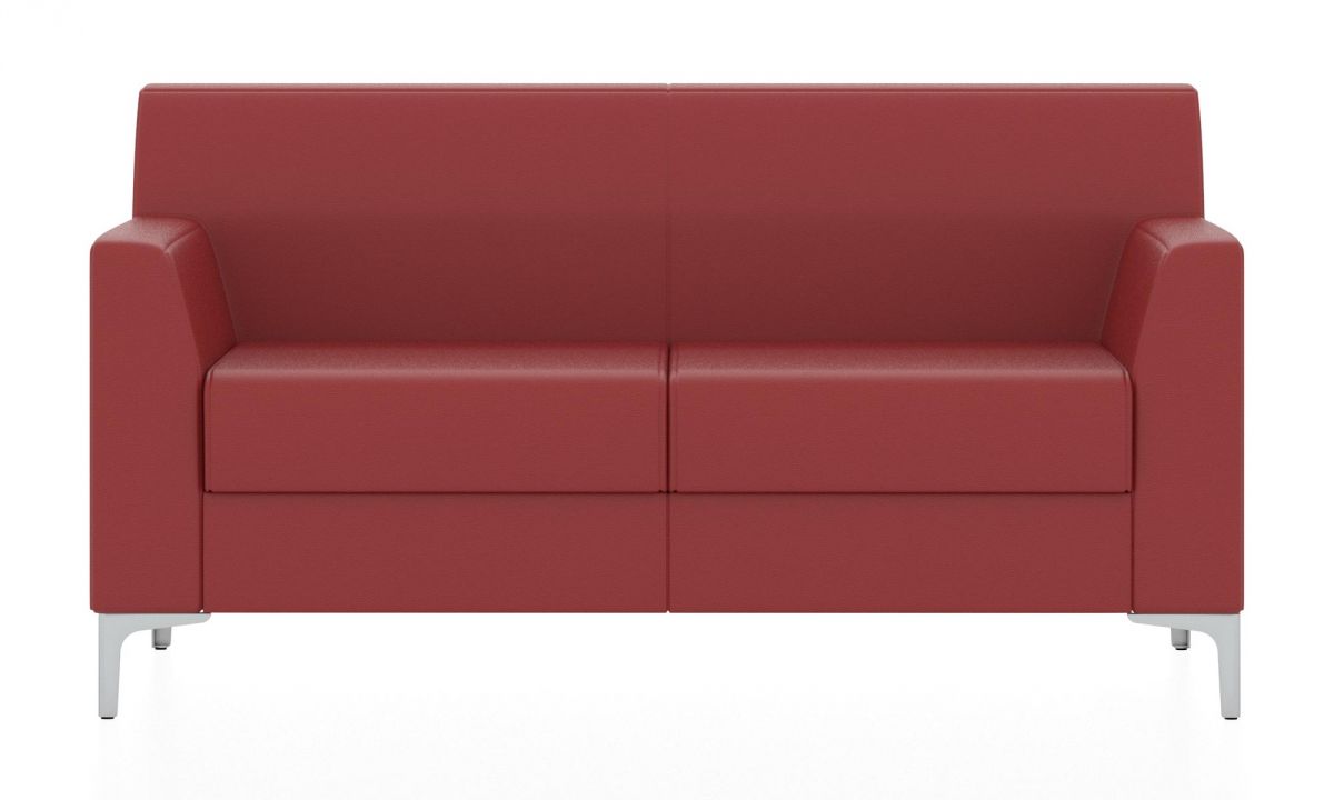 Двухместный диван Смарт (Цвет обивки красный)