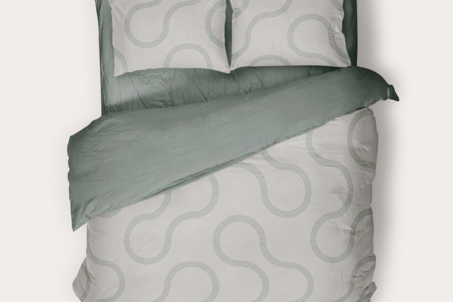Перкаль [оливковый] Комплект постельного белья SONNO FJORD Фьорд, Оливковый постельное белье