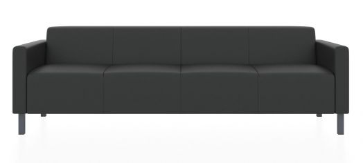 Четырехместный диван Евро (Цвет обивки чёрный)