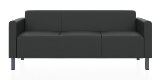 Трёхместный диван Евро (Цвет обивки чёрный)
