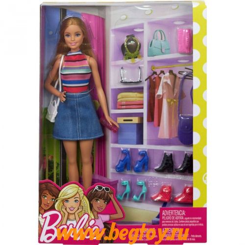 Набор игровой Barbie с аксессуарами и обувью FVJ42