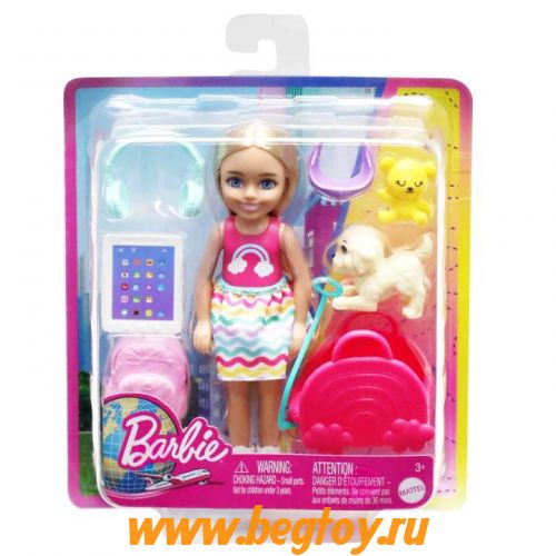 Набор Barbie HJY17 Chelsea с щенком