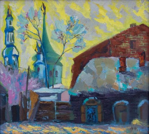 картина "Старый Иркутск зимой"