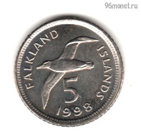 Фолклендские острова 5 пенсов 1998