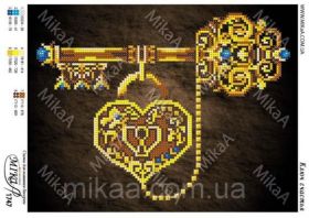 Мика MikaA-1747 Ключ Счастья схема для вышивки бисером купить оптом в магазине Золотая Игла
