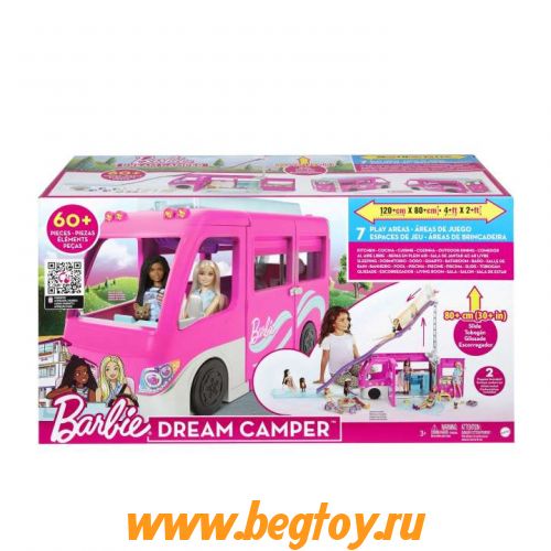 Игровой набор Barbie кемпер с горкой HCD46