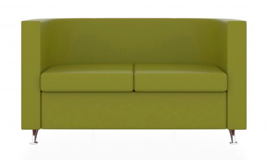 Двухместный диван Эрго (Цвет обивки жёлтый/оливково-жёлтый)