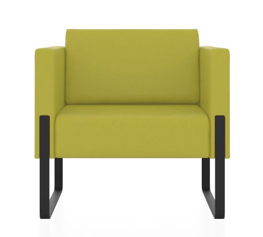 Кресло Тренд (Цвет обивки жёлтый/оливково-жёлтый)
