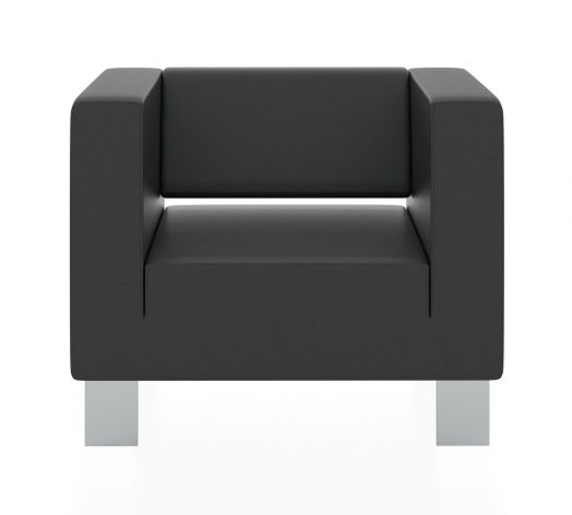 Кресло Горизонт 900x900x730 мм (Цвет обивки чёрный)