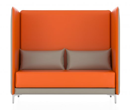 Акустическая кабина Графит В двухместная  (Цвет обивки оранжевый)