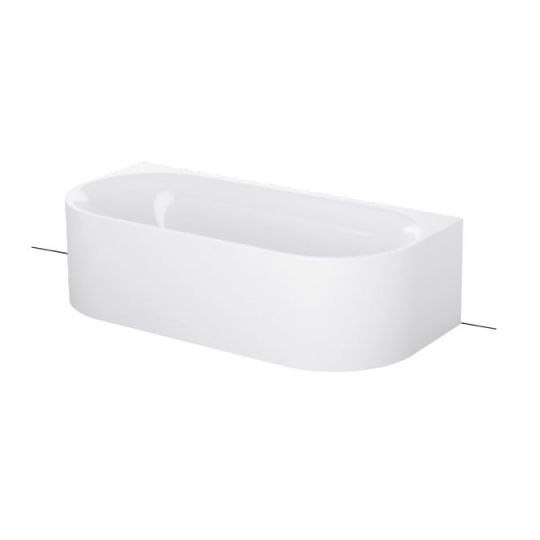 Изображение Овальная пристенная ванна Bette Lux Oval I Silhouette 3415 CWVVS 170х80