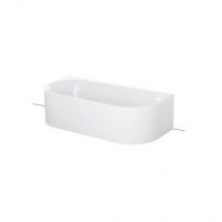 Овальная пристенная ванна Bette Lux Oval I Silhouette 3417 CWVVS 190х95 схема 1