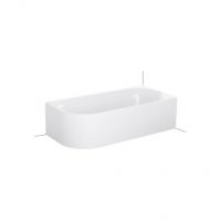 Овальная ванна углового монтажа Bette Lux Oval IV Silhouette 3437 CELVS правая 195х95 схема 1