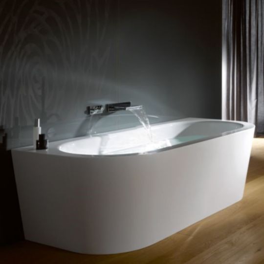 Прямоугольная ванна пристенного монтажа Bette Starlet I Silhouette 8300 CWVVK 165х75 ФОТО