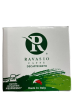 Кофе молотый в капсулах без кофеина 10 шт Ravasio, Caffe' Capsule decaffeinato 10 pz