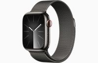 Apple Watch Milanese Series 9 45mm Graphite Stainless Steel Case with Milanese Loop
