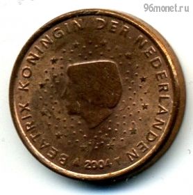Нидерланды 1 евроцент 2004