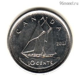 Канада 10 центов 2007